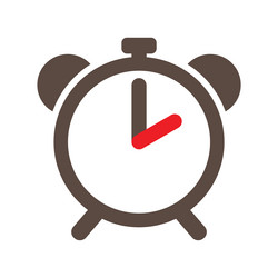 clock timer simple icon alarm time vector image