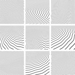 Dynamic Line Patterns vector image