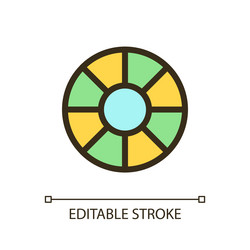 lens filter pixel perfect rgb color ui icon vector image