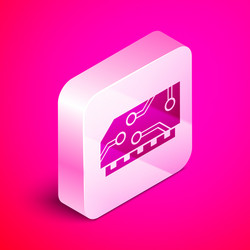 isometric ram random access memory icon isolated vector image