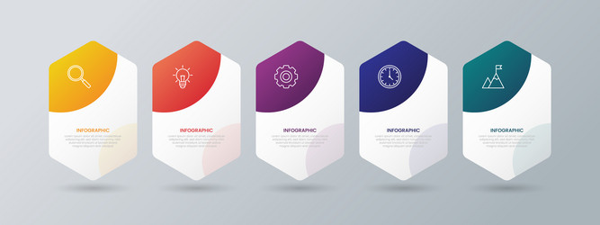 business infographic design concepts vector image