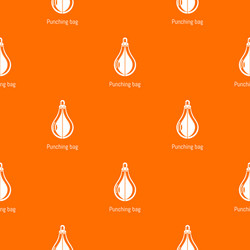 Punching bag pattern orange vector