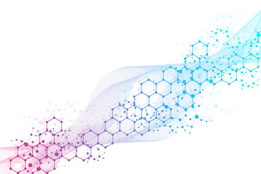 science network pattern connecting lines and dots vector image