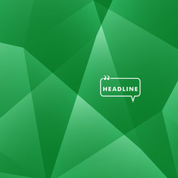 abstract background green triangle vector image