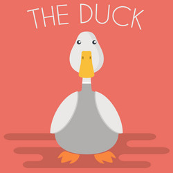 duck mascot vector