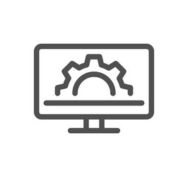 Gear related icon vector