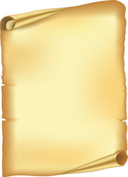 Rustic Aged Paper Scroll vector image