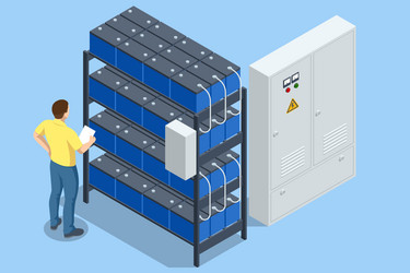 isometric network computing technologies digital vector image