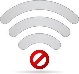 no wifi bad connection broken signal icon vector image