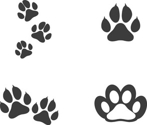 paw logo design Vector Image
