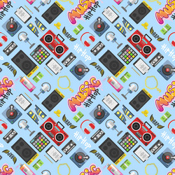 Hip hop pattern background Royalty Free Vector Image