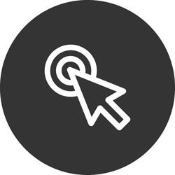 pointer icon in modern style for web site vector image