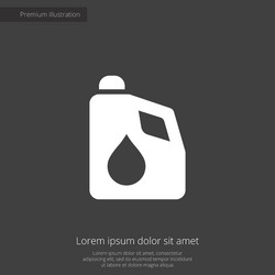 Car oil premium icon vector