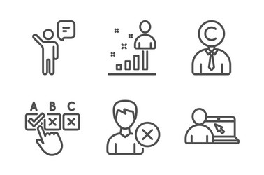 copyrighter correct checkbox and remove account vector image