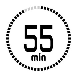 minutes countdown timer vector image