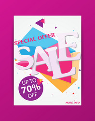 Sale banner and best offer design vector