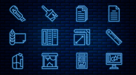 set line computer monitor screen ruler file vector image