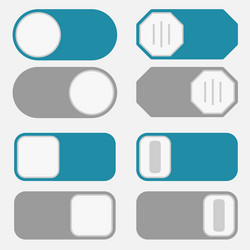 toggle switch on off button vector image