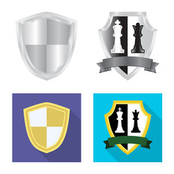 isolated object of emblem and badge icon vector image