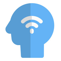 wi- fi connected automated artificial vector image