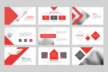 Business slideshow page layout design template Vector Image