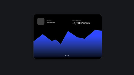 digital gradient graph diagram ui interface vector image