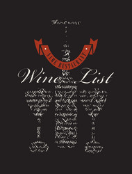Elegant Wine List Script vector image