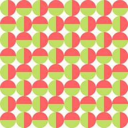 Geometric Half Circle Pattern vector image