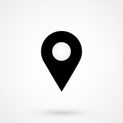 map pointer icon vector image