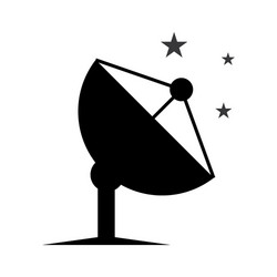 Satellite dish icon vector