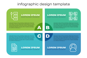 set line file document server social network vector image