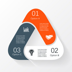 Triangle infographic Royalty Free Vector Image