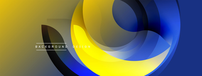 abstract geometric shapes overlap creating vector image