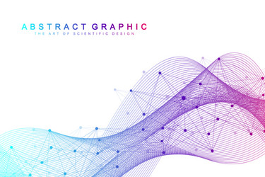 Genomic Data Network vector image
