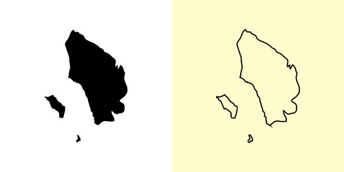 West sumatra map indonesia asia filled Royalty Free Vector