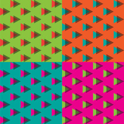Retro Memphis Triangle Pattern vector image