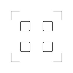 simple qr code icon or data vector image