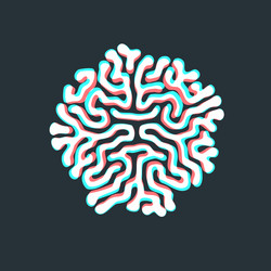 turing morphogenesis reaction diffusion element vector image