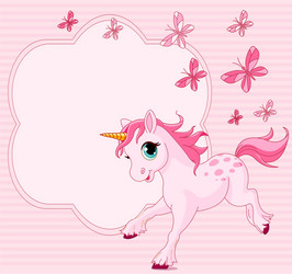 Greeting card cute cartoon girl Royalty Free Vector Image