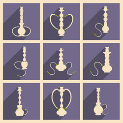 flat with shadow concept and mobile application vector image