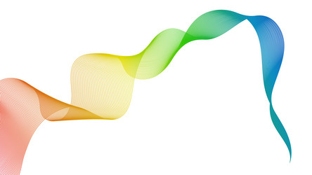 abstract backdrop with wave gradient lines vector image
