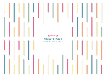 Abstract of simple colorful rainbow stripe lines vector