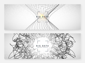 big data learning digital technology abstract vector image
