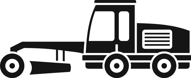 Grader machine truck icon simple style vector