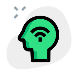 wi- fi connected automated artificial vector image