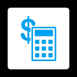 calculation icon from commerce buttons overcolor vector image