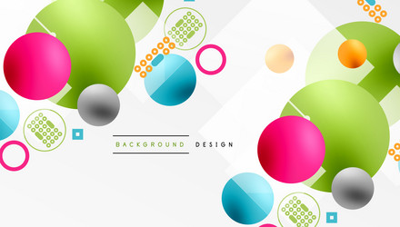 circles and elements geometric abstract background vector image