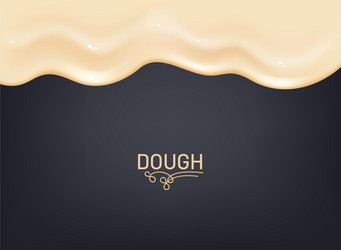 realistic kneading dough border design concept vector