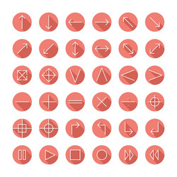 thin icons set for web and mobile line simple vector image