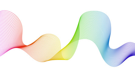 abstract backdrop with wave gradient lines vector image